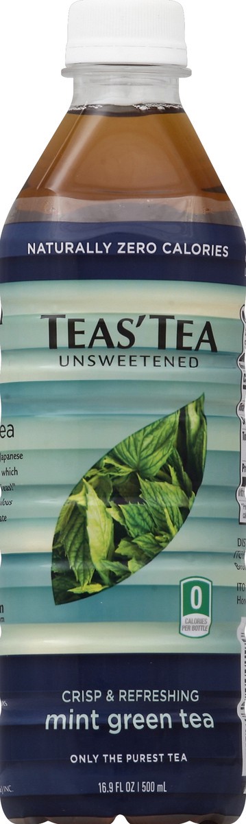 slide 3 of 4, Teas' Tea Mint Green Tea Unsweetened - 16.9 fl oz, 16.9 fl oz