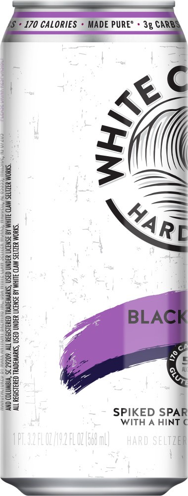 slide 4 of 4, White Claw Blackberry 19.2oz, 19 fl oz