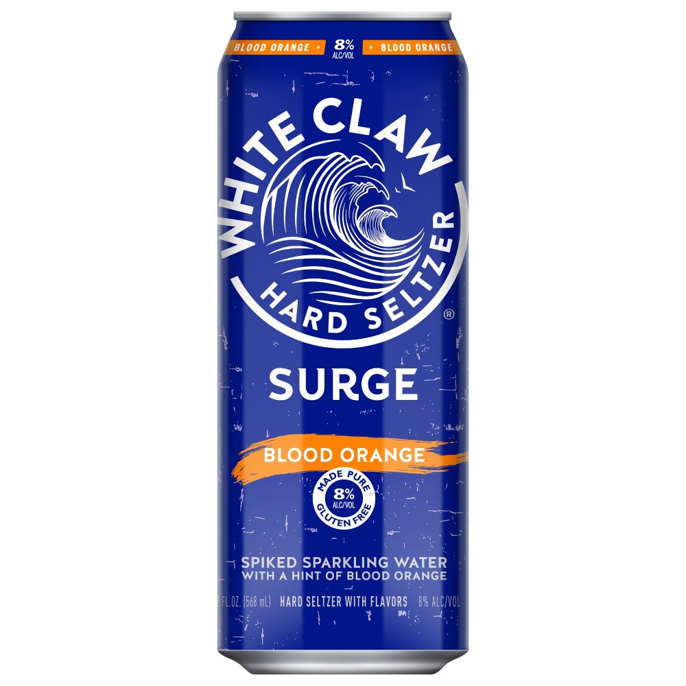 slide 2 of 2, White Claw Surge Blood Orange 19.2 fl oz Can, 19 oz