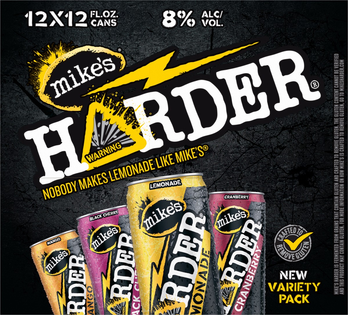 slide 9 of 10, Mike's HARDER Variety Pack - 12 ct, 12 ct; 12 oz