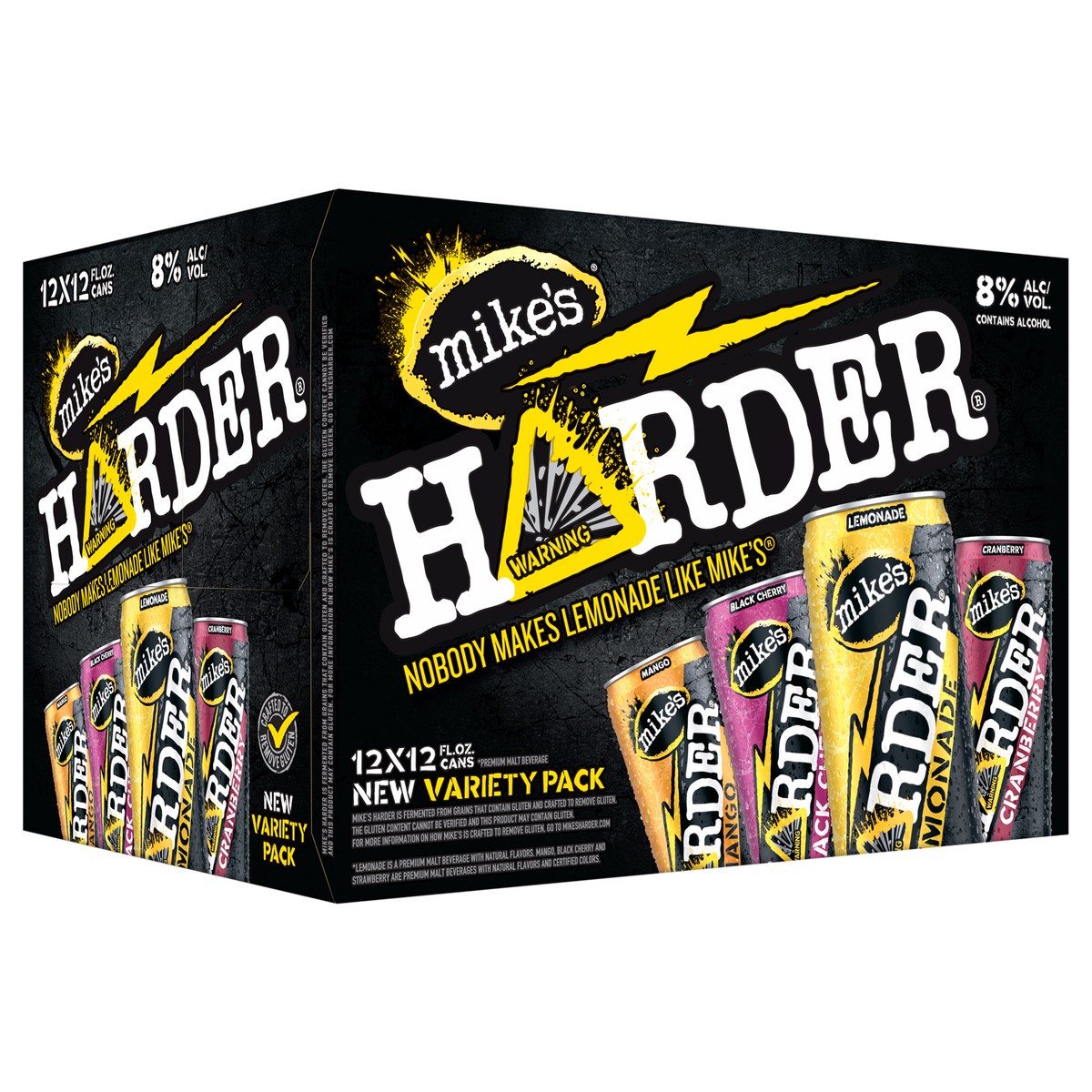 slide 6 of 10, Mike's HARDER Variety Pack - 12 ct, 12 ct; 12 oz