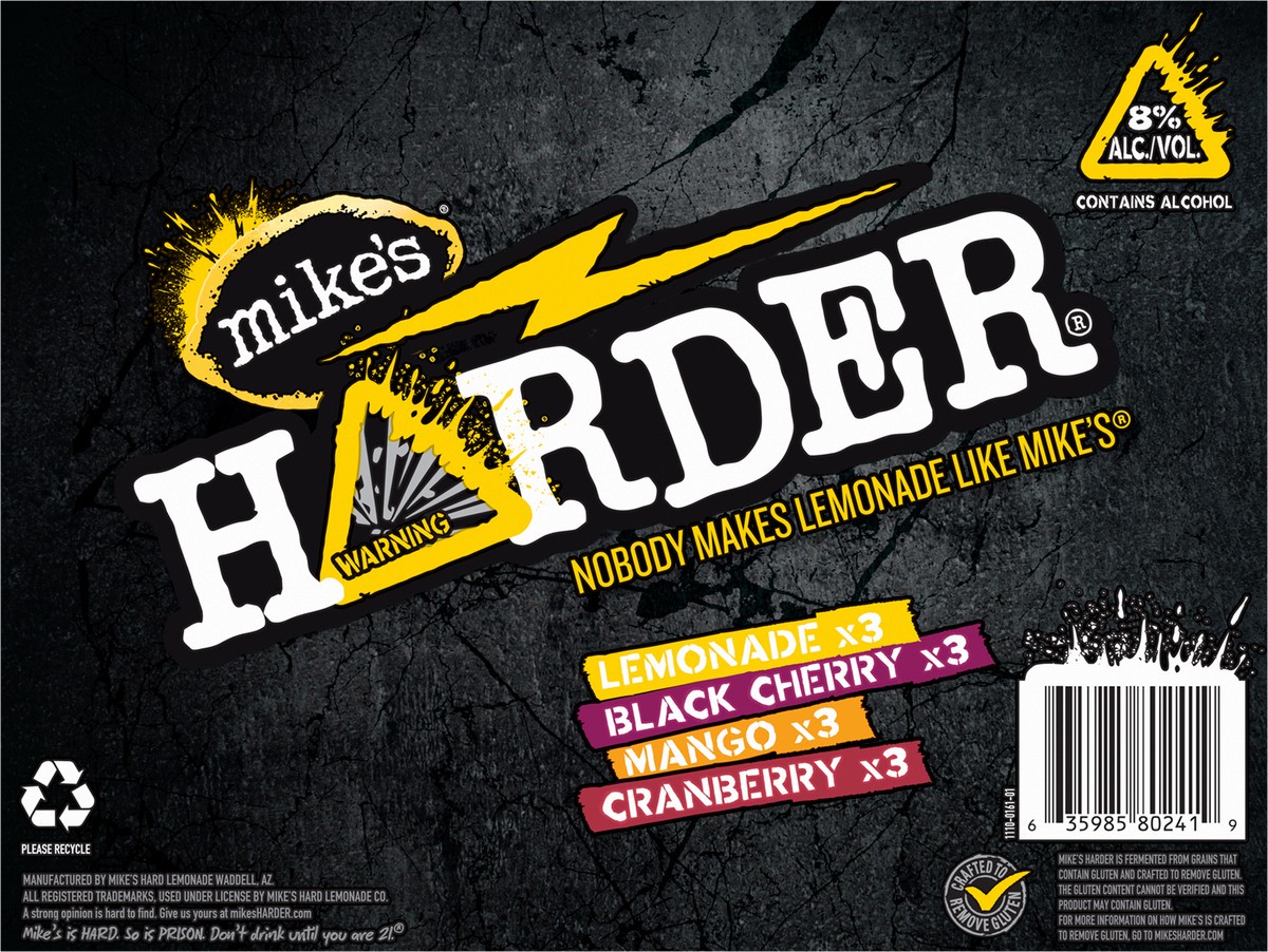 slide 2 of 10, Mike's HARDER Variety Pack - 12 ct, 12 ct; 12 oz