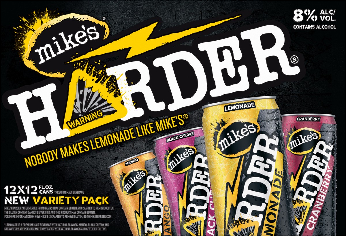 slide 5 of 10, Mike's HARDER Variety Pack - 12 ct, 12 ct; 12 oz