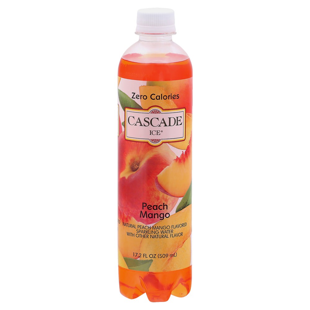 slide 2 of 4, Cascade Ice Sparkling Water Peach Mango - 17.2 Fl. Oz., 17.2 fl oz