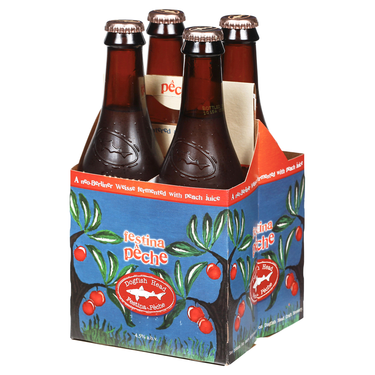 slide 4 of 5, Dogfish Head Seasonal Festina Peche 12oz Bottles, 1 ct