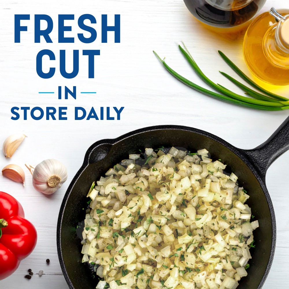 slide 2 of 3, Diced Yellow Onions, 8 oz