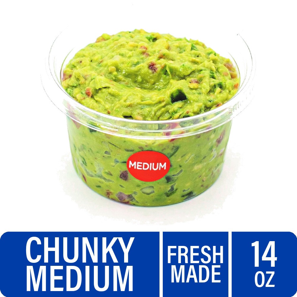slide 3 of 4, Fresh Guacamole Chunky Medium, 17 oz