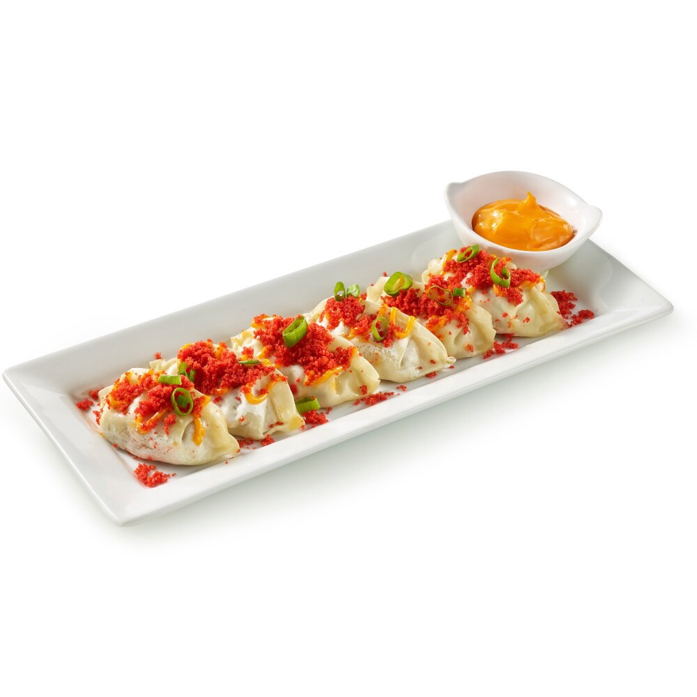 slide 2 of 6, Japanese Food Express Cheetos Flamin' Hot Loaded Pork Dumplings, 6 oz, 6 oz