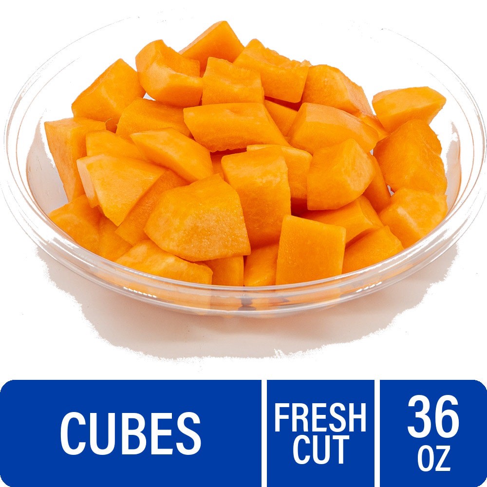 slide 4 of 4, Fresh Cut Cantaloupe, 48 oz