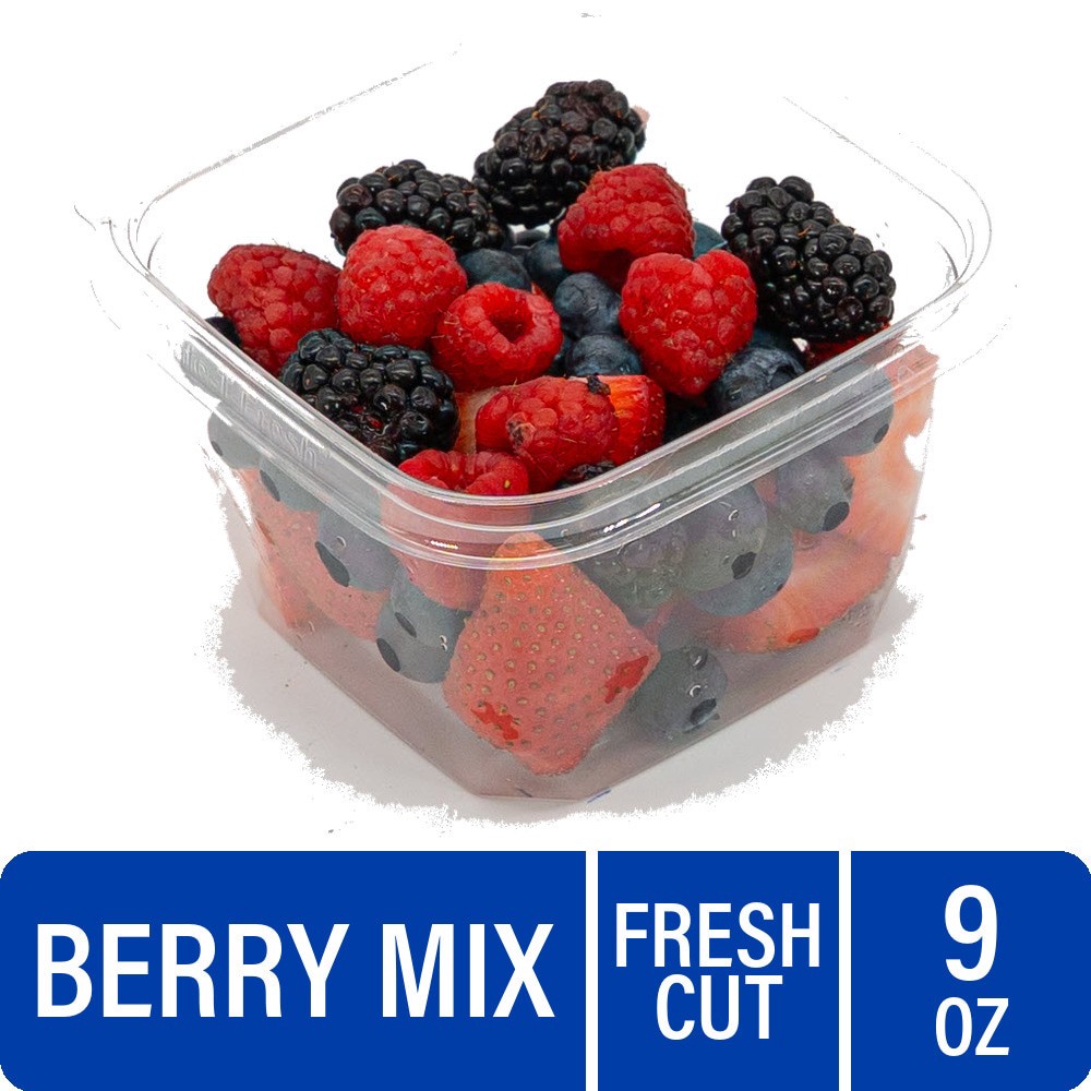 slide 4 of 4, Fresh Cut Mixed Berries, 16 oz