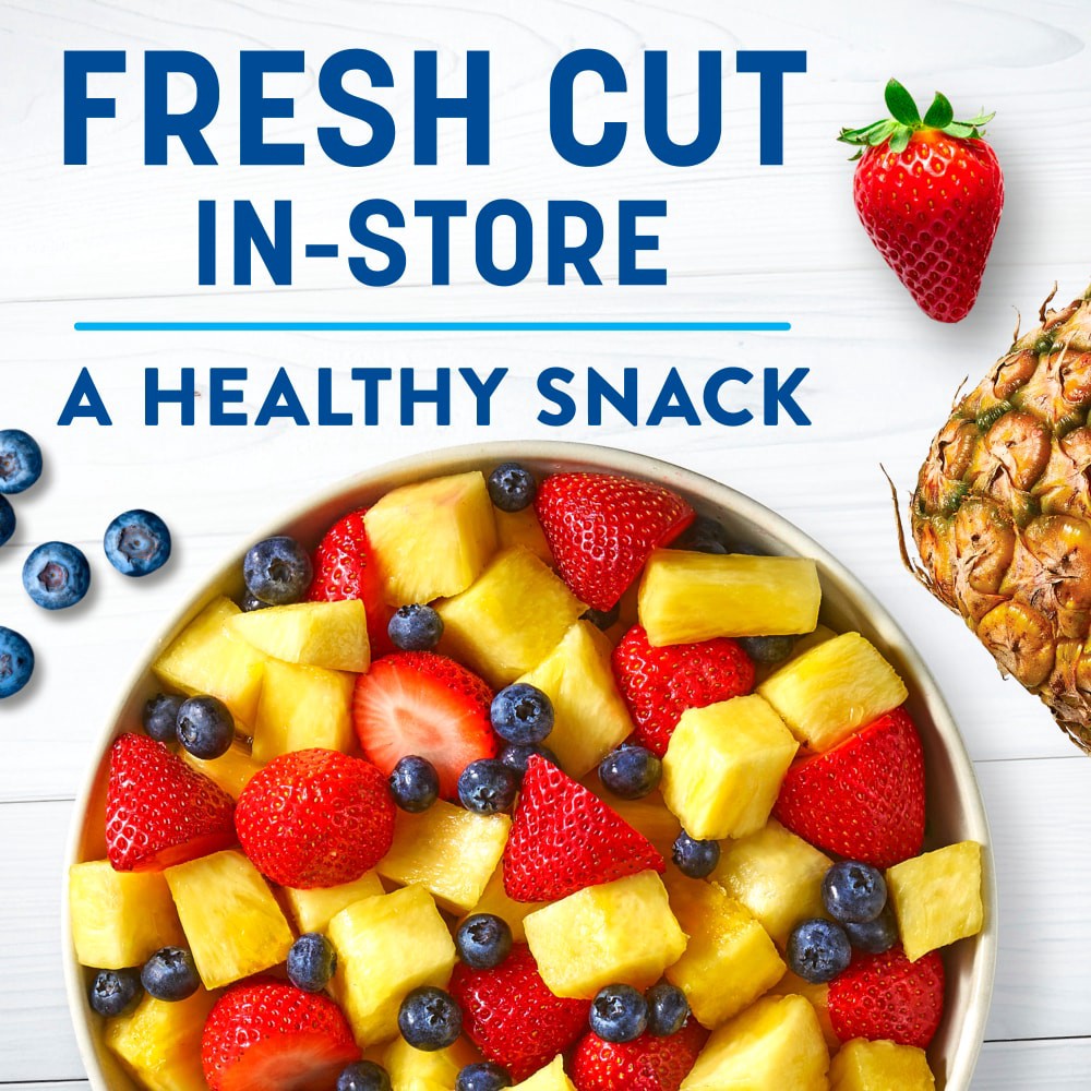 slide 3 of 3, Fresh Cut Strawberry Pineapple & Blueberry Bowl, 32 oz
