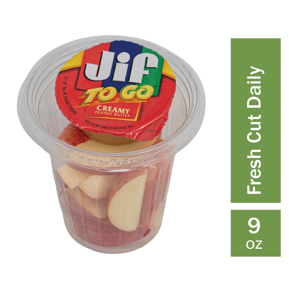 slide 2 of 2, Fresh Cut Apple & Peanut Butter Cup, 9 oz