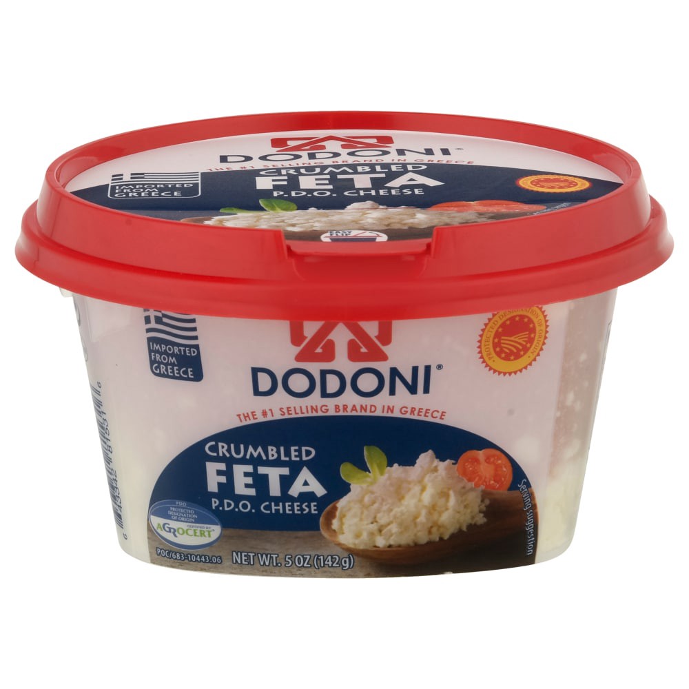 slide 5 of 5, DODONI P.D.O. Feta Crumbled Cheese 5 oz, 5 oz