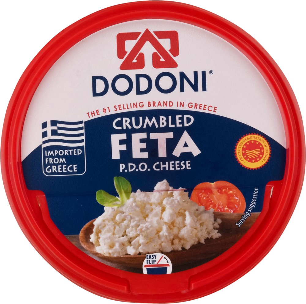 slide 3 of 5, DODONI P.D.O. Feta Crumbled Cheese 5 oz, 5 oz