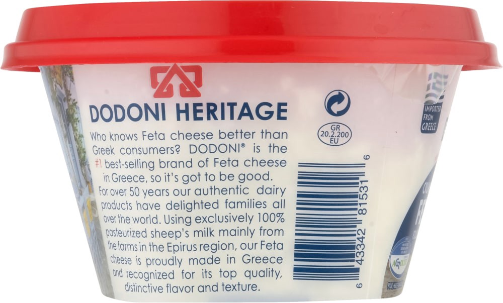 slide 4 of 5, DODONI P.D.O. Feta Crumbled Cheese 5 oz, 5 oz