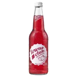 Towne Club Soda Strawberry 16 Oz