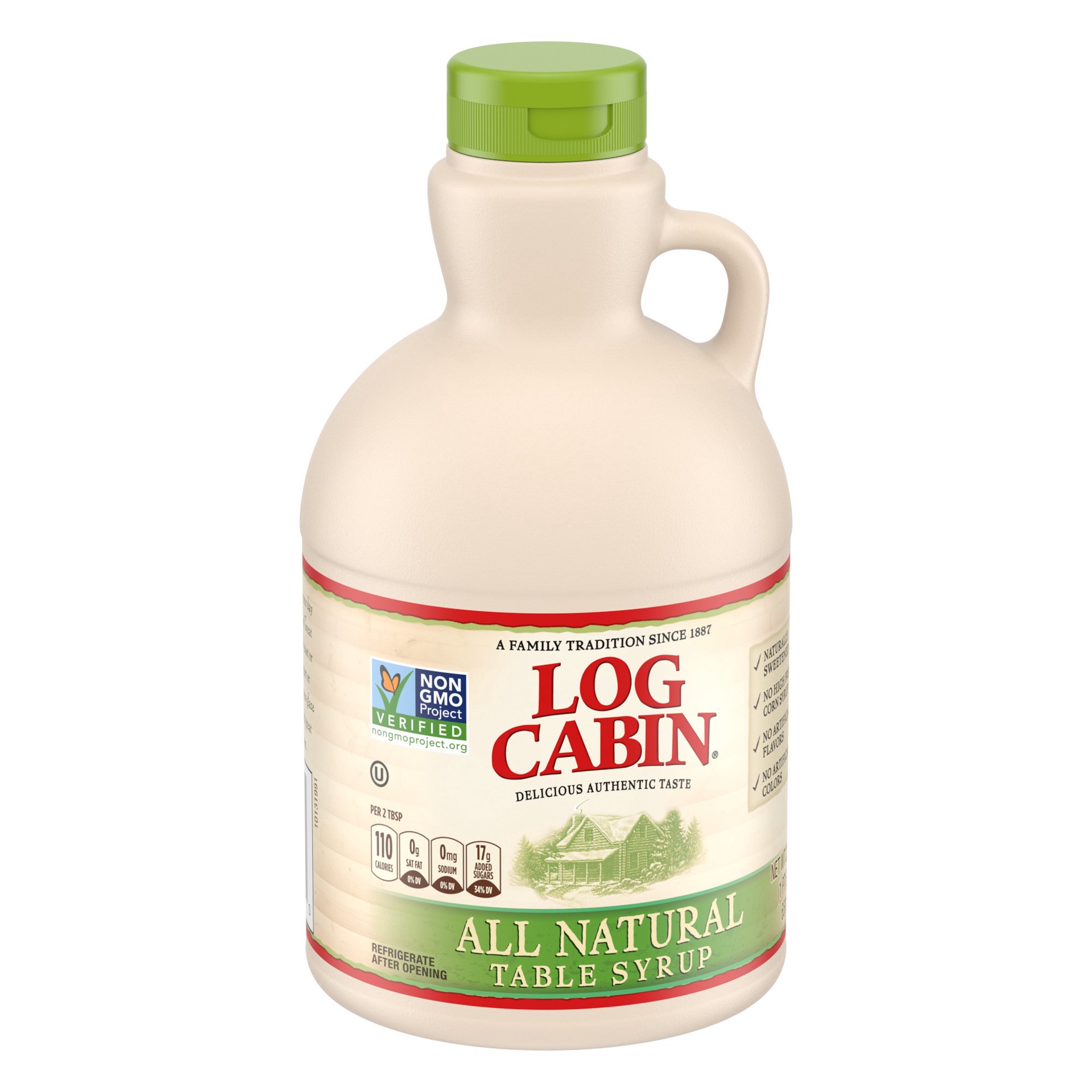 slide 4 of 5, Log Cabin All Natural Table Syrup 22 fl oz, 22 fl oz