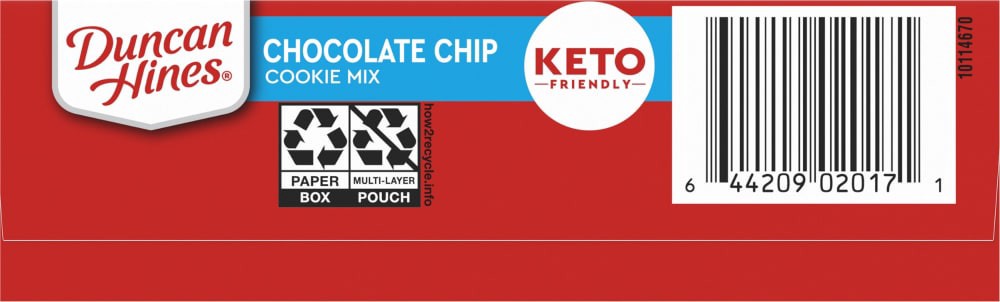 slide 10 of 10, Duncan Hines Keto Friendly Chocolate Chip Cookie Mix 8.8 oz, 8.8 oz