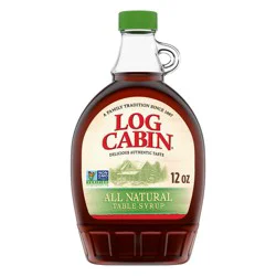 Log Cabin All Natural Table Syrup, 12 fl oz.