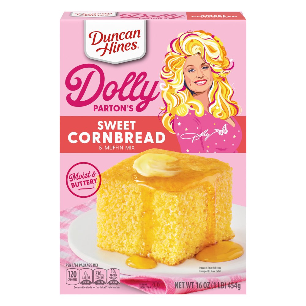 slide 6 of 6, Duncan Hines Dolly Parton's Sweet Cornbread & Muffin Mix, 16 oz., 16 oz