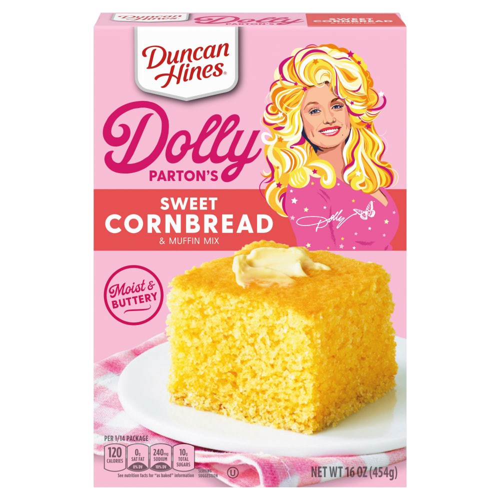 slide 2 of 4, Duncan Hines Dolly Parton's Sweet Cornbread & Muffin Mix, 16 oz., 16 oz