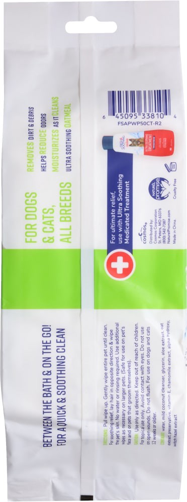 slide 2 of 4, Naturel Promise Fresh'N Soothing All Purpose Pet Wipes, 50 ct