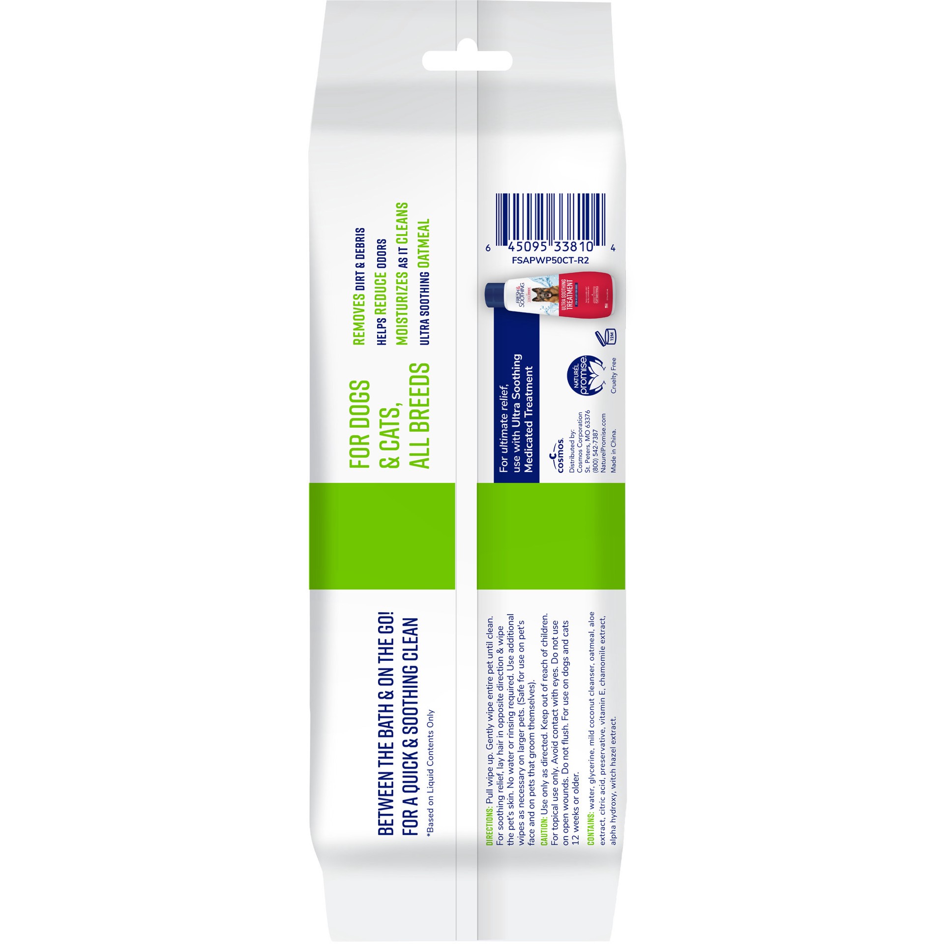 slide 5 of 5, Fresh & Soothing All Purpose Gentle Cleansing Pet Wipes 50 Each, 50 ct