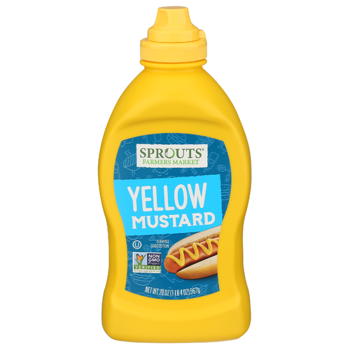 slide 1 of 1, Sprouts Yellow Mustard, 20 oz