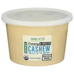Sprouts Organic Creamy & Unsalted Cashew Butter