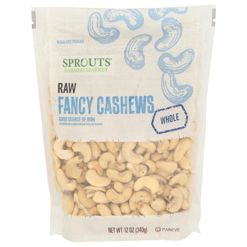 slide 1 of 1, Sprouts Raw Fancy Cashews, 12 oz