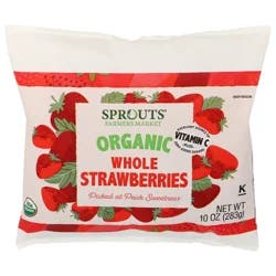 Sprouts Frozen Organic Whole Strawberries