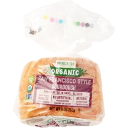 Sprouts Organic Sliced San Francisco Style Sourdough Bread Half Loaf