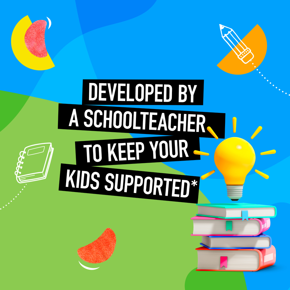 slide 2 of 6, Airborne Kids Assorted Fruit Flavors Immune Support Supplement 63 Gummies, 63 ct