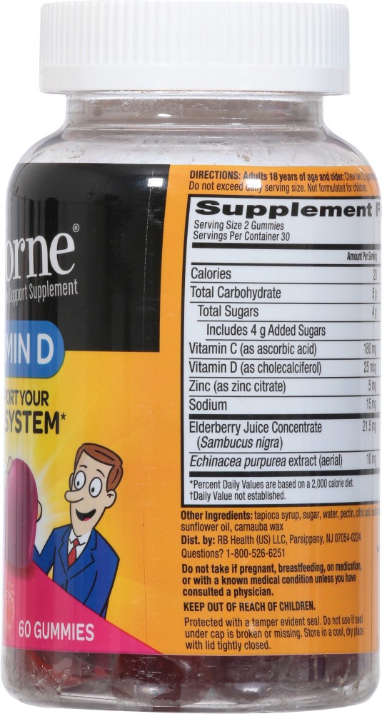 slide 5 of 6, Airborne Vitamin D+ Gummies, 1 ct