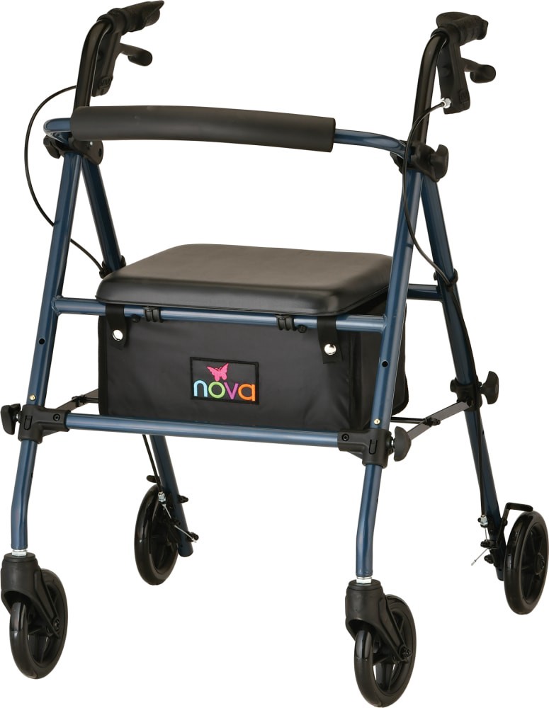 slide 2 of 5, Nova Journey Rolling Walker - Blue, 1 ct