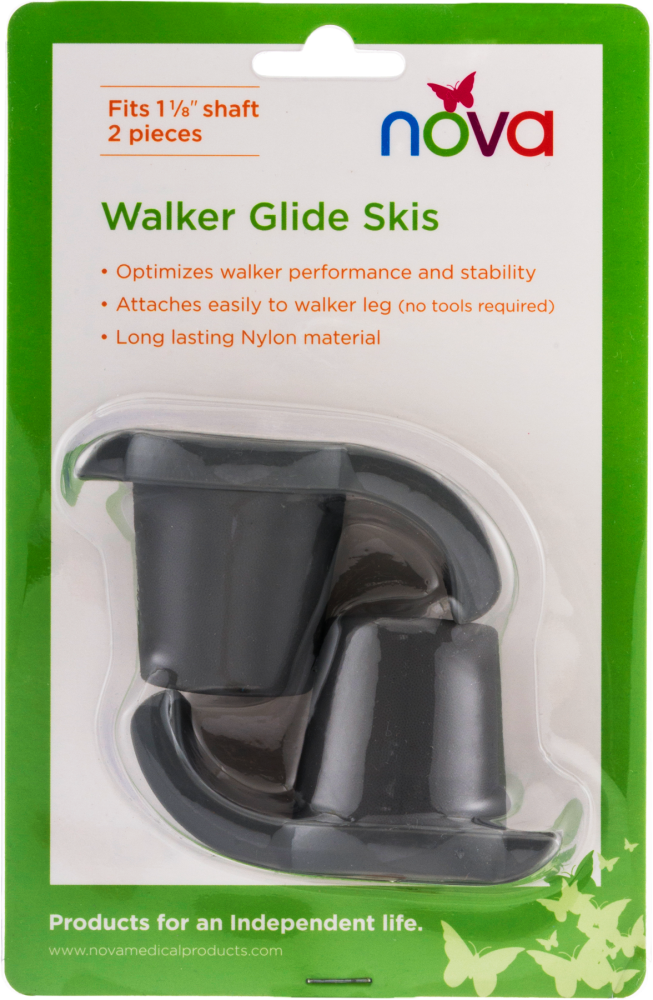 slide 2 of 2, Nova Walker Glide Skis, 1 ct