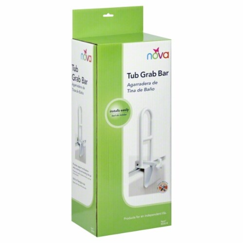 slide 2 of 2, Nova Tub Grab Bar - White, 1 ct