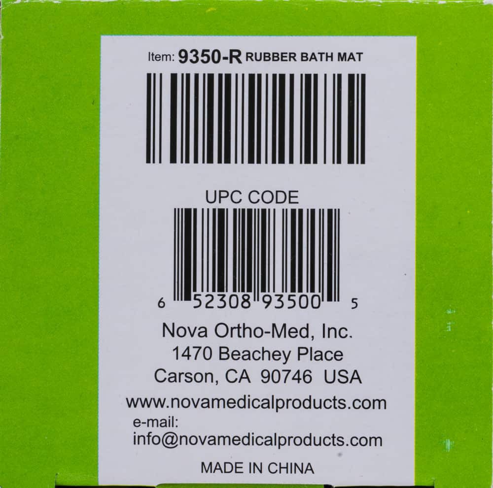 slide 3 of 4, Nova Rubber Bath Mat - White Shell, 1 ct