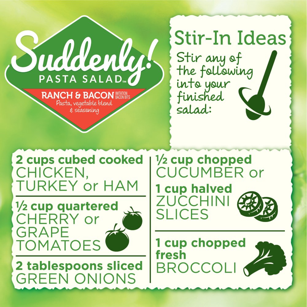 slide 4 of 6, Suddenly Salad Bacon Ranch Pasta 7.5 Oz, 7.5 oz