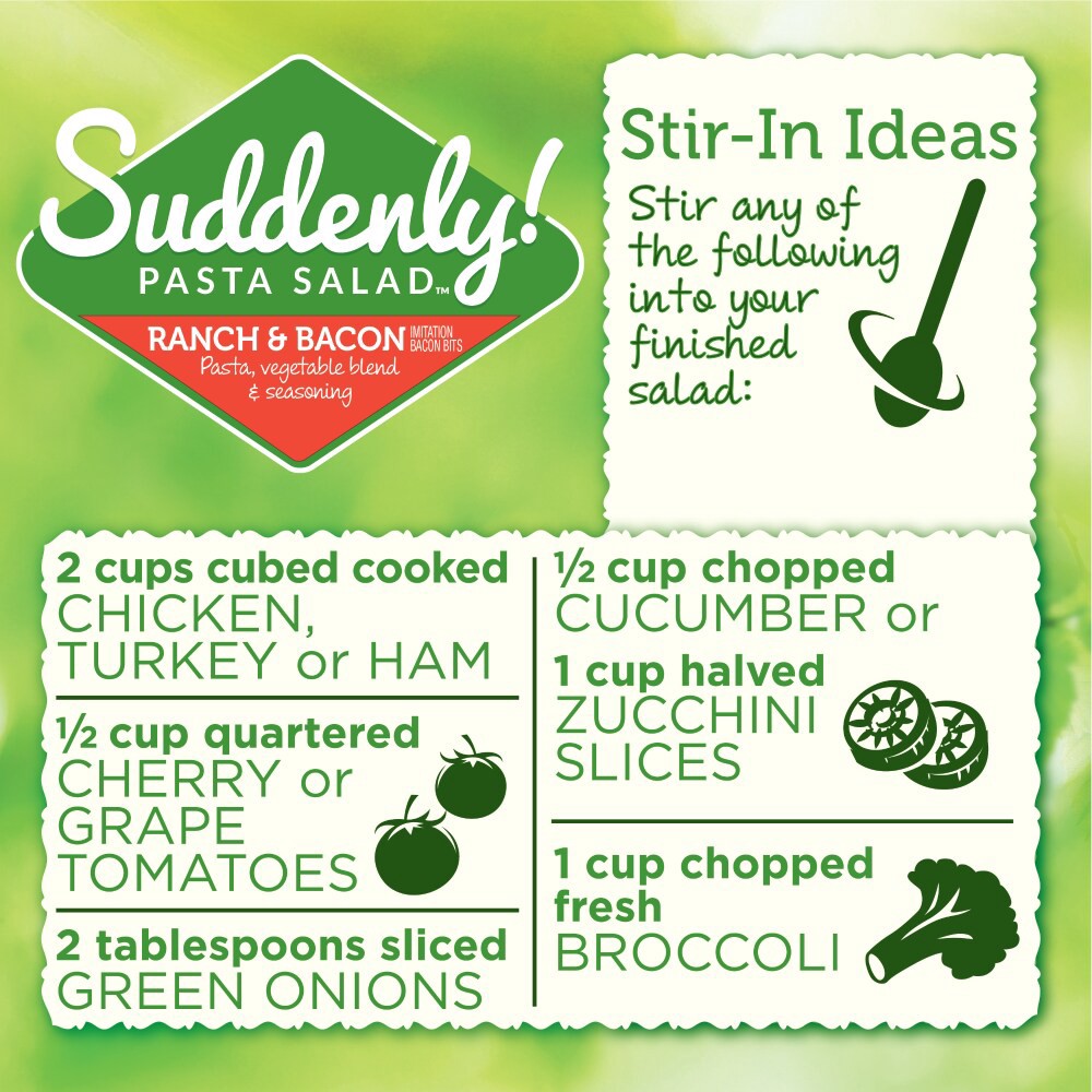 slide 3 of 6, Suddenly Salad Bacon Ranch Pasta 7.5 Oz, 7.5 oz