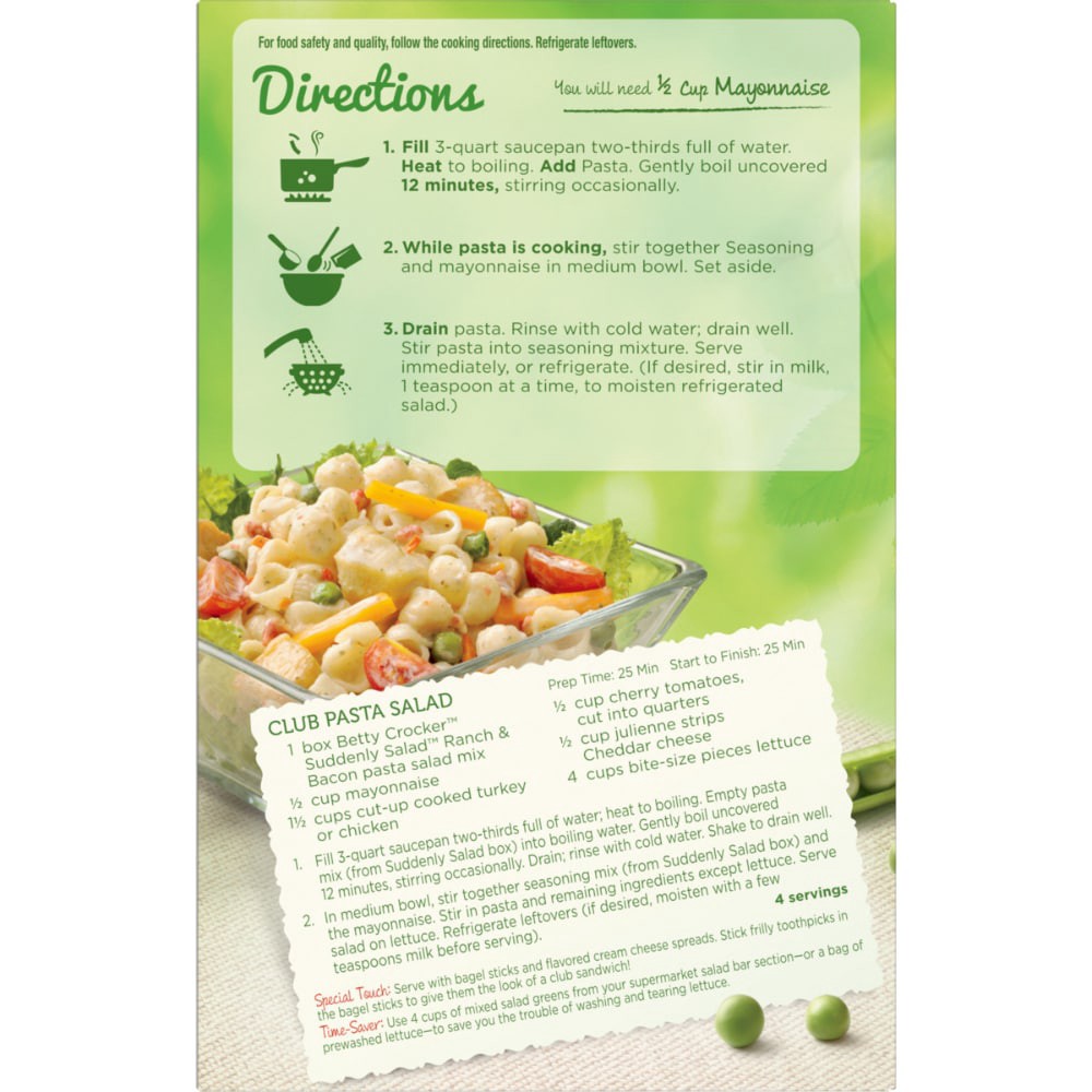 slide 3 of 5, Betty Crocker Suddenly! Ranch & Bacon Pasta Salad 7.5 oz, 7.5 oz