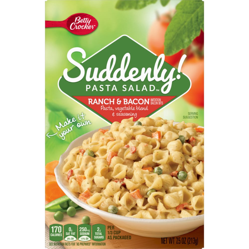 slide 4 of 5, Betty Crocker Suddenly! Ranch & Bacon Pasta Salad 7.5 oz, 7.5 oz