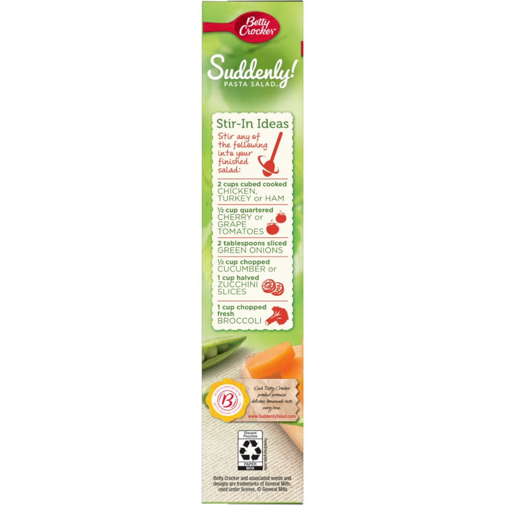 slide 5 of 5, Betty Crocker Suddenly! Ranch & Bacon Pasta Salad 7.5 oz, 7.5 oz