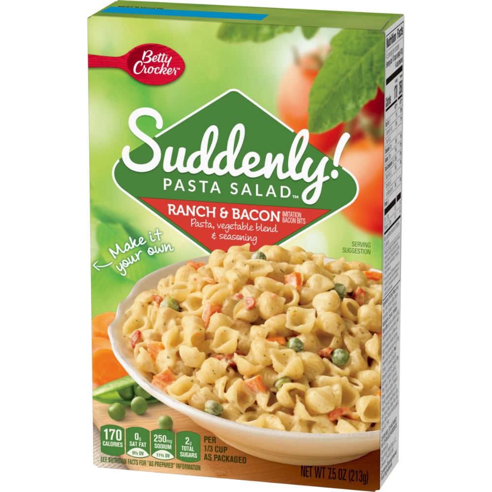slide 2 of 5, Betty Crocker Suddenly! Ranch & Bacon Pasta Salad 7.5 oz, 7.5 oz