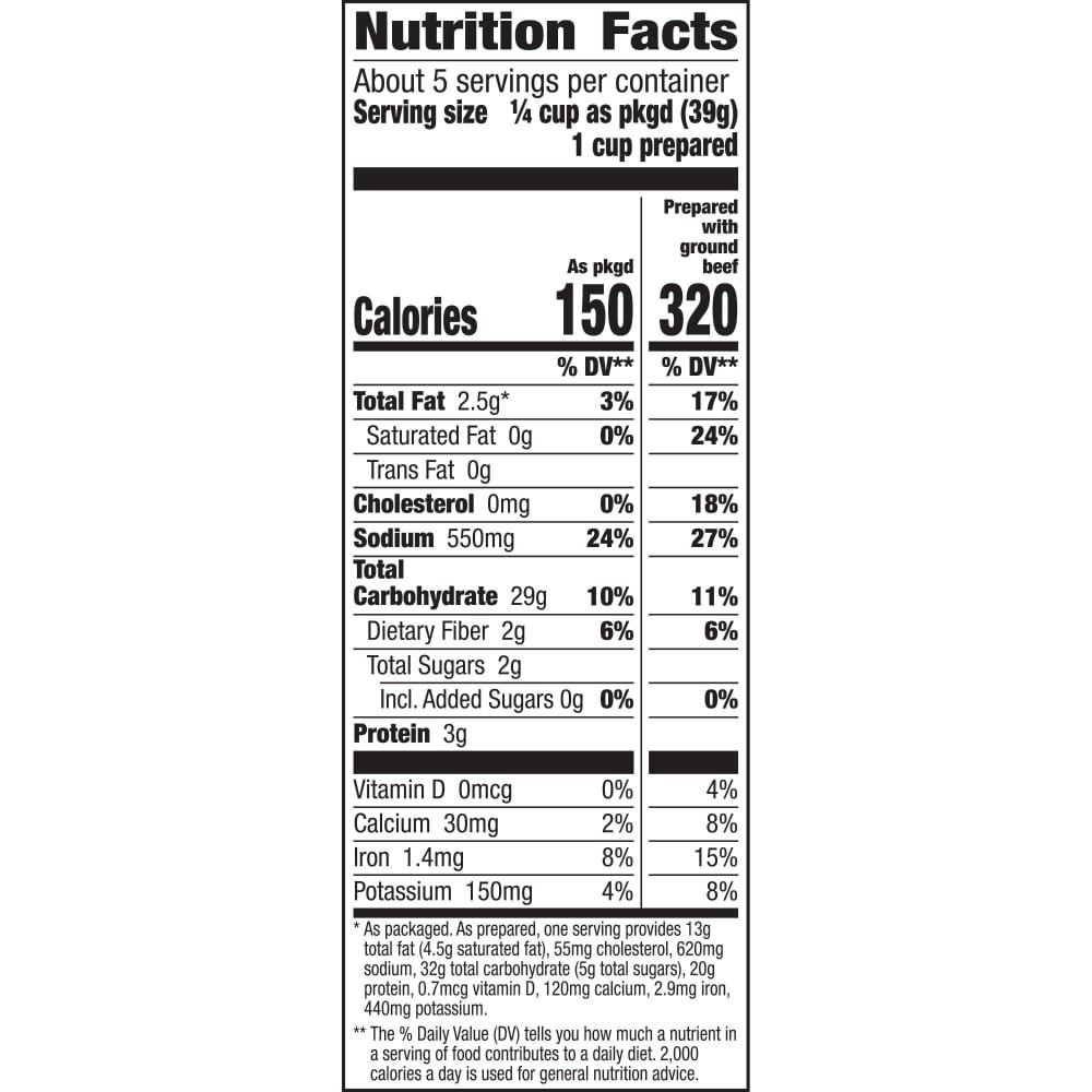 slide 4 of 6, Hamburger Helper Crunchy Taco Rice, Sauce Mix & Corn Chips 7.6 oz, 7.6 oz