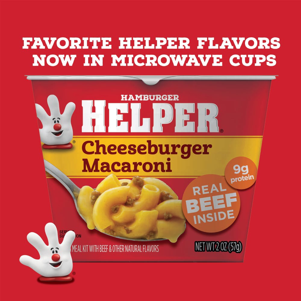 slide 2 of 6, Hamburger Helper Cheeseburger Macaroni Cup, 2 oz