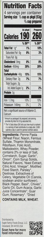 slide 5 of 5, Suddenly! Herb Garlic Pasta Salad 7.5 oz, 7.5 oz