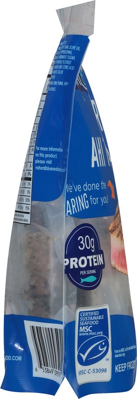 slide 4 of 5, Natural Blue Seared Ahi Tuna Steaks 8 oz, 8 oz