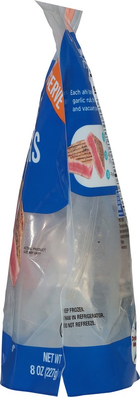 slide 2 of 5, Natural Blue Seared Ahi Tuna Steaks 8 oz, 8 oz