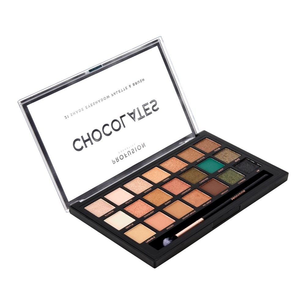 slide 3 of 3, Profusion Cosmetics Chocolates 21 Shade Eyeshadow Palette, 10 oz